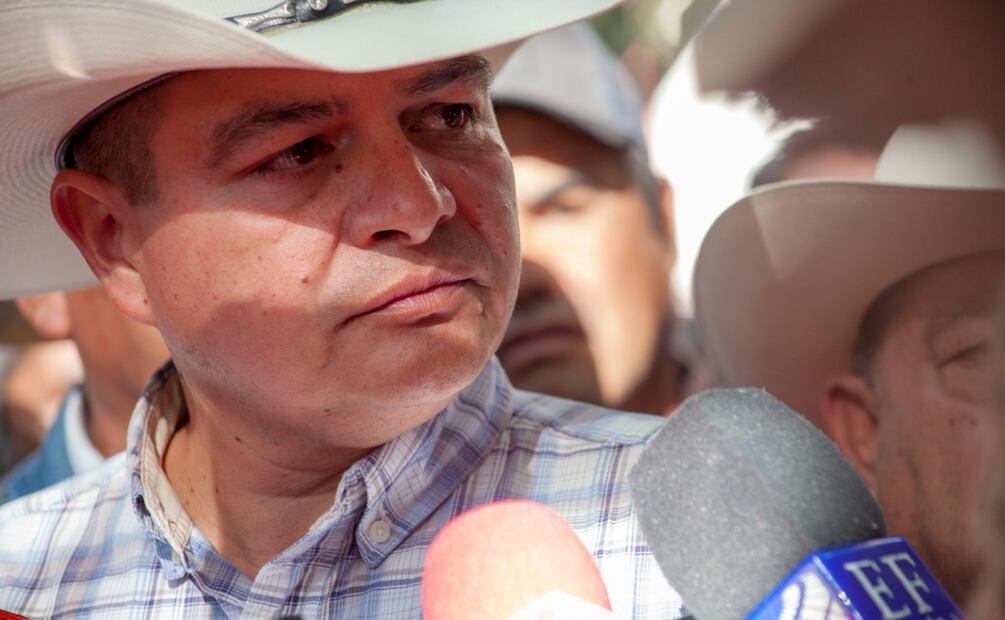 Rubén Vázquez de la Rosa, representante de agricultores de Guanajuato (28/10/2025). Foto: Especial