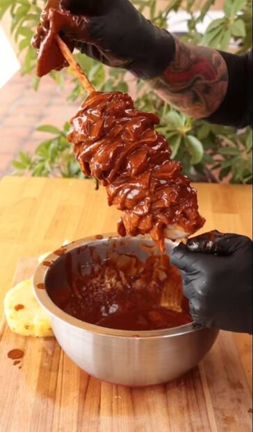 Receta de mini trompo al pastor