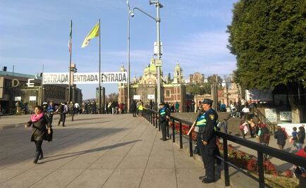 Autoridades capitalinas vigilan llegada de feligreses a la Basílica
