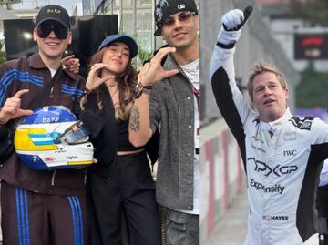 Desde Bizarrap hasta Brad Pitt, los famosos que se dieron cita en el GP de México