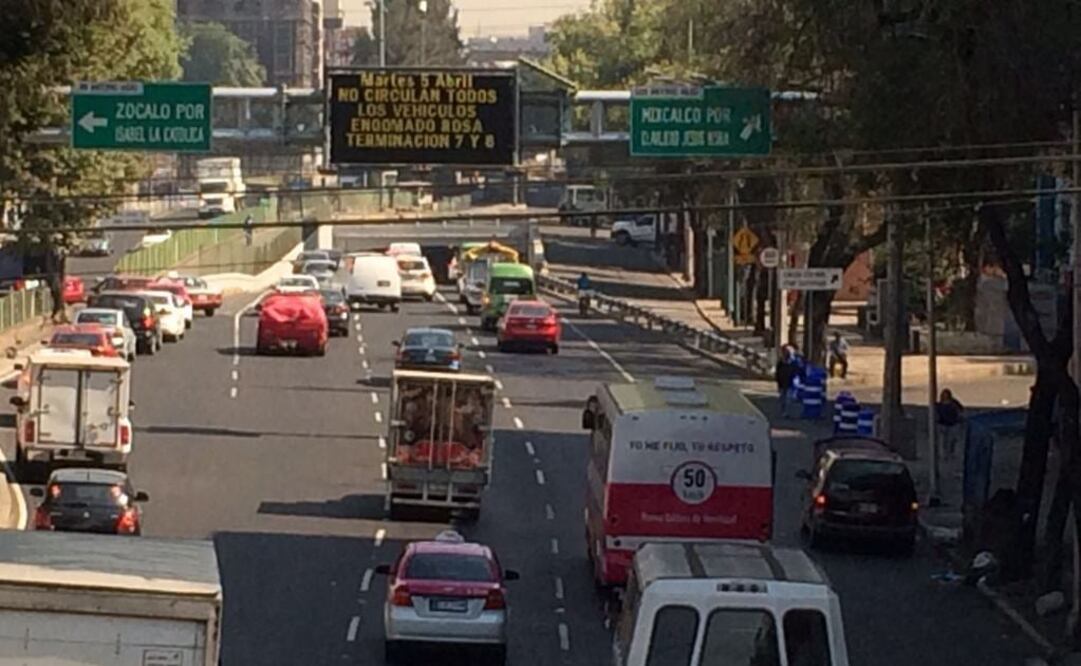 Programa Hoy No Circula aplica de manera normal este viernes