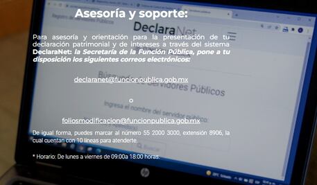 SFP habilita acceso a Declaranet para que 1.5 millones de funcionarios llenen su declaración patrimonial