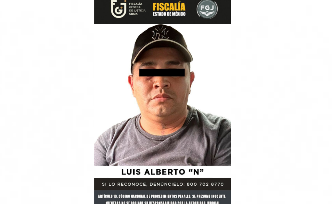 Luis Alberto “N”, otro de los líderes de la agrupación denominada “Los 300”, fue arrestado. Foto: Especial.