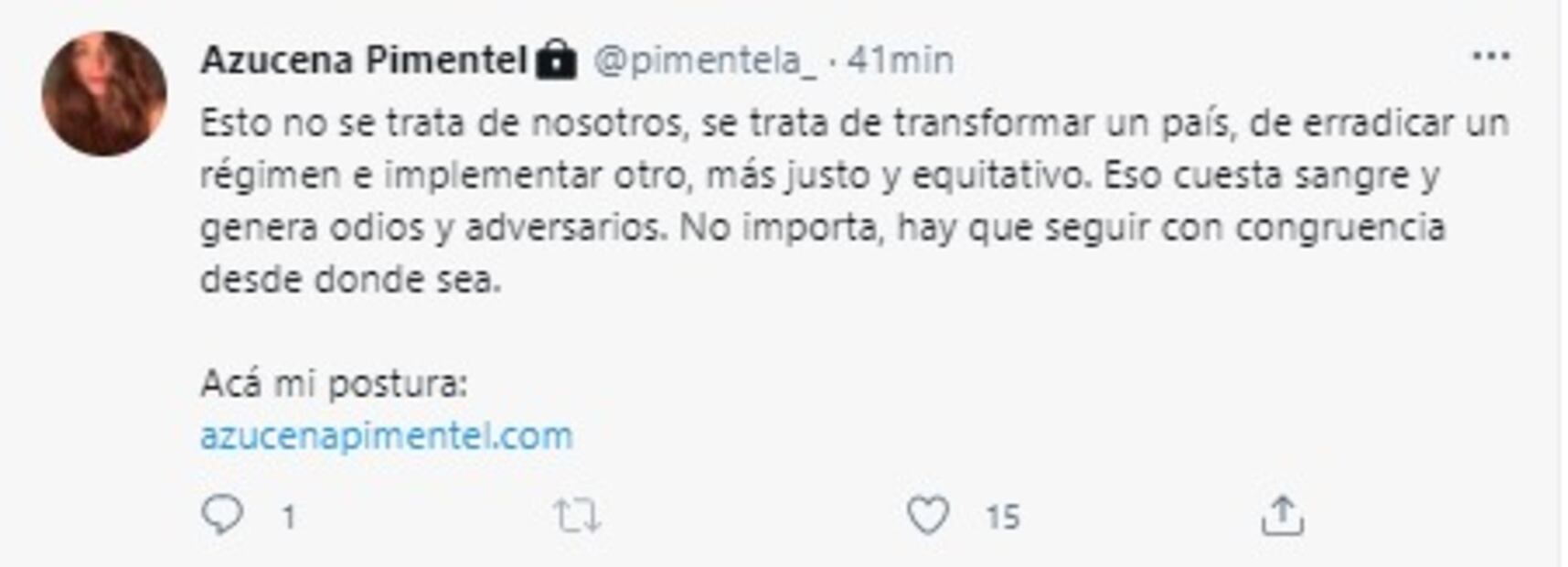 Azucena Pimentel, quien fue productora de Loret, responde sobre montaje