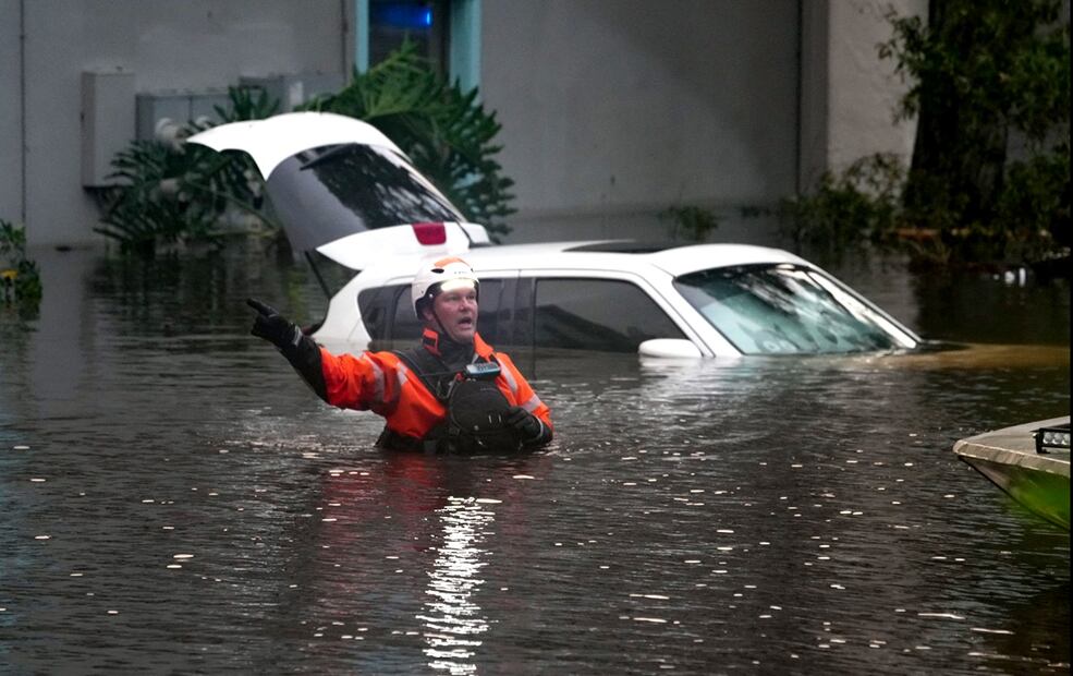 "Milton" es el segundo huracán que alcanza Florida en casi dos semanas, tras recibir el pasado 26 de septiembre el impacto del poderoso huracán Helene. Foto: AFP