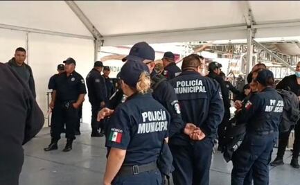 Policías realizan paro de labores en Tizayuca, Hidalgo; exigen destitución de Secretario de Seguridad