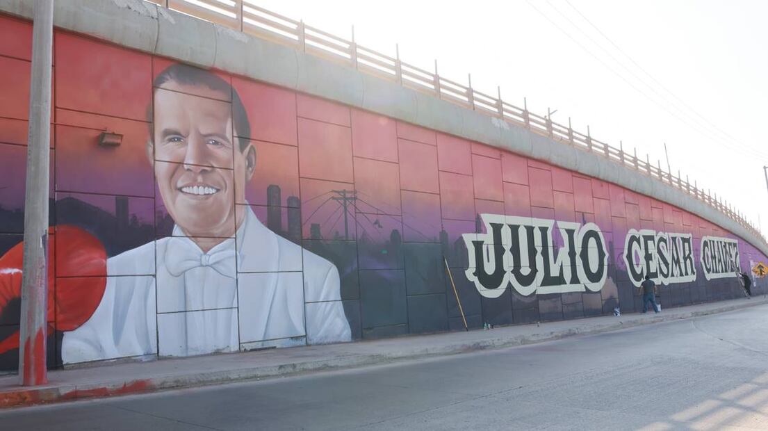 Mural de Julio César Chávez en Tijuana / Foto: Especial