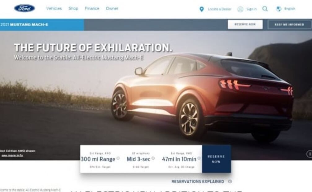 Se filtran imágenes oficiales de la “Mustang SUV”