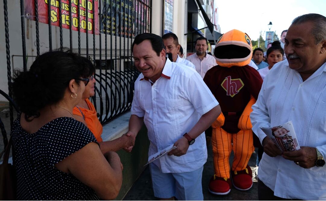 El candidato de Morena al gobierno del Estado, Joaquín Díaz Mena aseguró que captará votos de panistas y priistas inconformes (Fotos : Cuauhtémoc Moreno Cabrera)