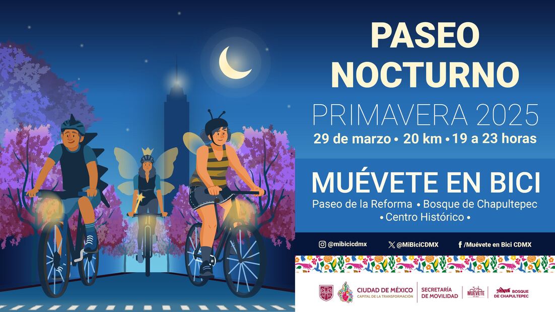 Paseo nocturno. Foto: Especial