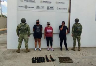 Detienen a tres mujeres con armas y cartuchos en Sinaloa; recuperan en operativos vehículos con reporte de robo