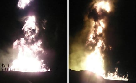 Fire caused by illegal tapping in Puebla