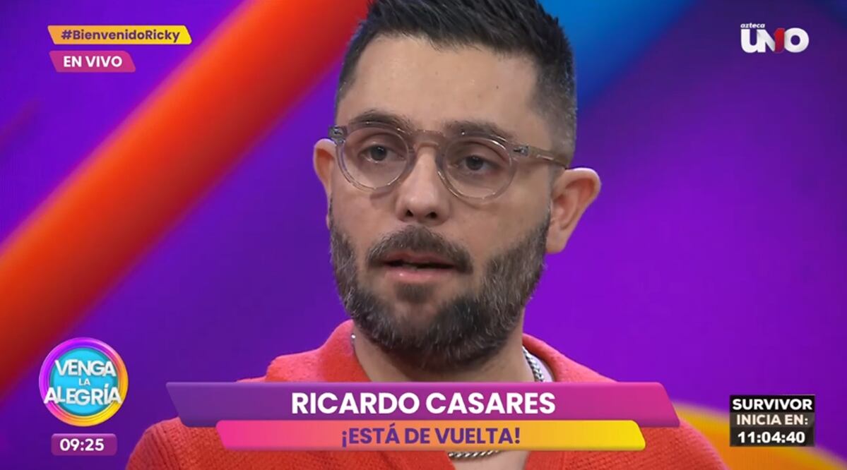 Ricardo Casares volvió a la conducción de "Venga la alegría". 
Foto: TV Azteca