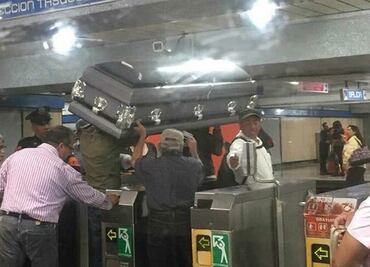 Ataúd en Metro viajó vacío… y hasta pagó boleto