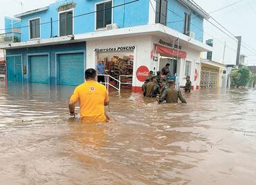 Frente frío 19 inunda zona noroeste del país