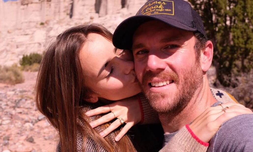 Lily Collins y Charlie McDowell. Foto: Instagram.