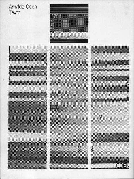 Propuestas de texto visual de cada uno de los artistas participantes en el número 6 de Artes Visuales , dirigido por Salvador Elizondo. Ilustración: Paulina Lavista