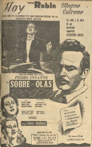 Cuando Pedro Infante fue Juventino Rosas, el autor del vals “Sobre las olas”
