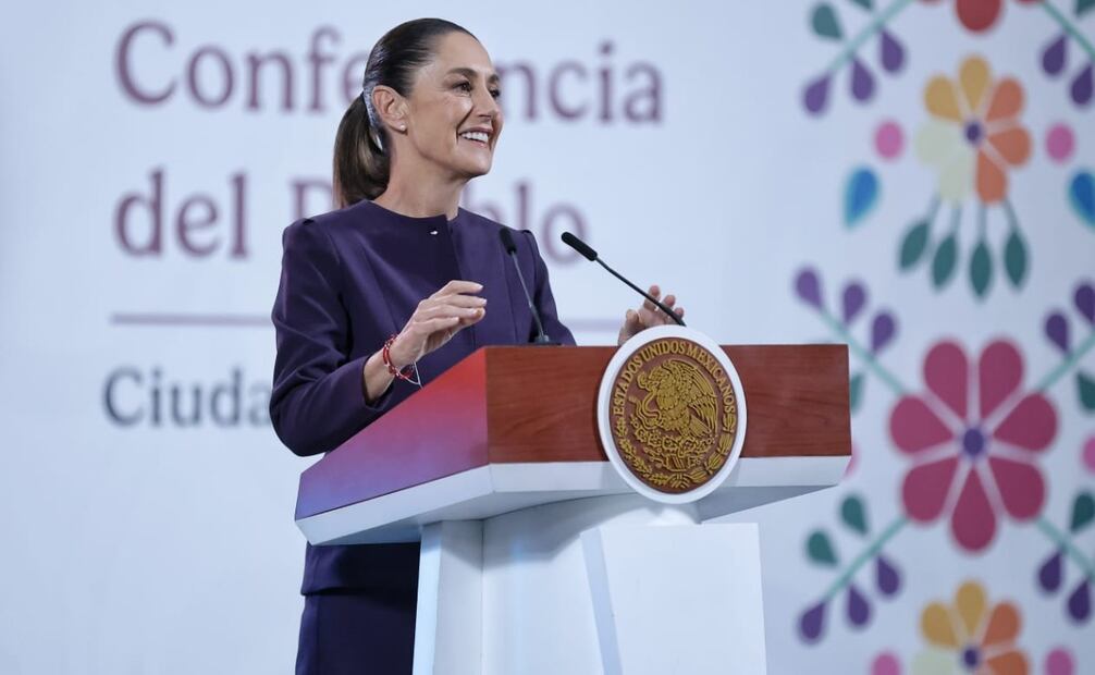 Al manifestar "¿Quién no lo va quitar?", la presidenta Claudia Sheinbaum Pardo descartó que la inauguración del Mundial de Futbol 2026 no se vaya a llevar cabo en Estadio Azteca, en la Ciudad de México. Foto: Fernanda Rojas / EL UNIVERSAL