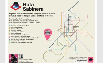 El Metro de Madrid viaja al ritmo de Joaquín Sabina
