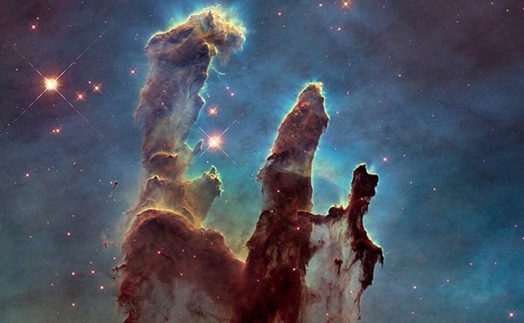 Se han esculpido con el tiempo como consecuencia de la potente radiación erosiva y los vientos estelares. Foto: NASA