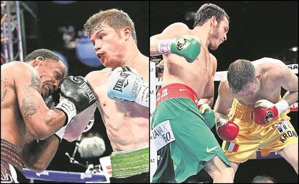 Los mejores nocauts de 'Canelo' y Chávez Jr.