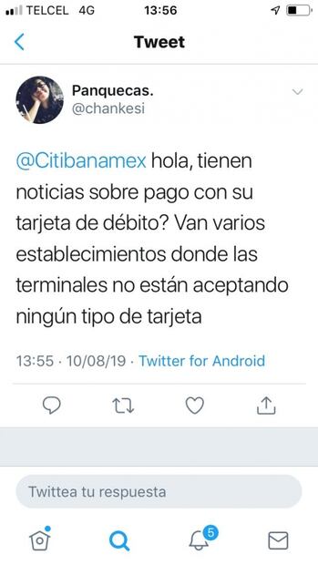 Usuarios en redes reportan caída de sistema para pagos con tarjeta