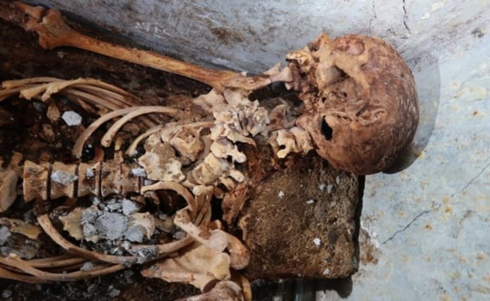 Descubren en Pompeya la única tumba con un cuerpo momificado