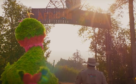 Abelardo de "Plaza Sésamo" llega a Africam Safari para conocer a Jirafa "Benito": VIDEO