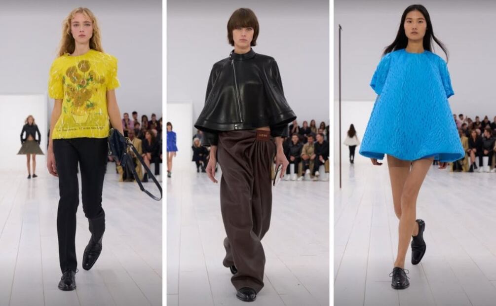 Desfile de la colección primavera/verano 2025 de Loewe. Foto: Especial