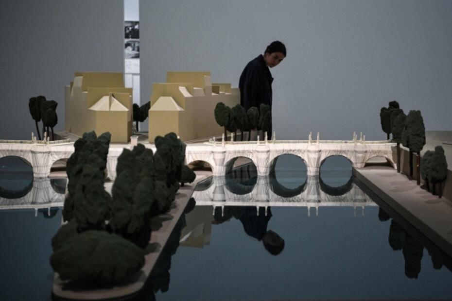 Con la exposición "maldita" de Christo reabre el Pompidou