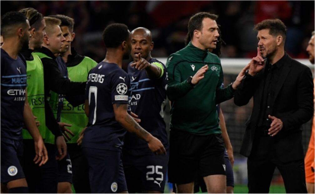 La policía intervino para calmar una pelea entre jugadores del Atlético y el Manchester City