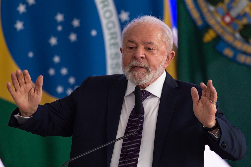 El presidente brasileño, Luiz Inácio Lula da Silva, se reunió con su homologo de Benín Patrice Talón. Foto: EFE
