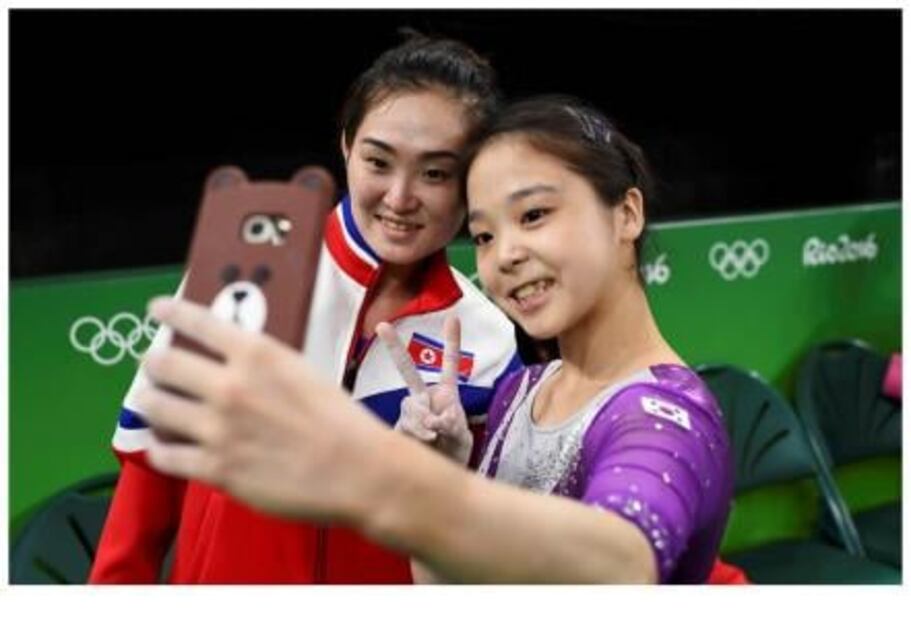 Hasta las selfies olímpicas son complicadas para las Coreas