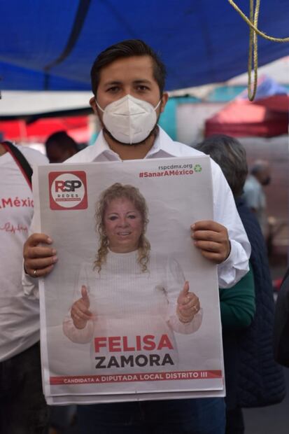 Tianguistas de Azcapotzalco denuncian ante candidata de RSP que son ignorados