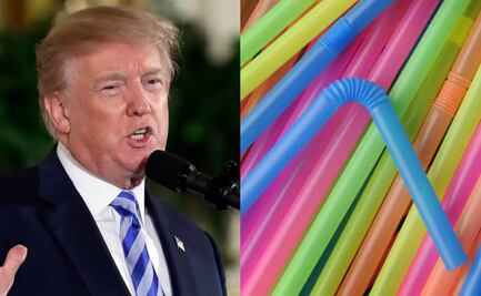 Trump firma orden para volver a usar popotes de plástico; asegura que los de papel no sirven