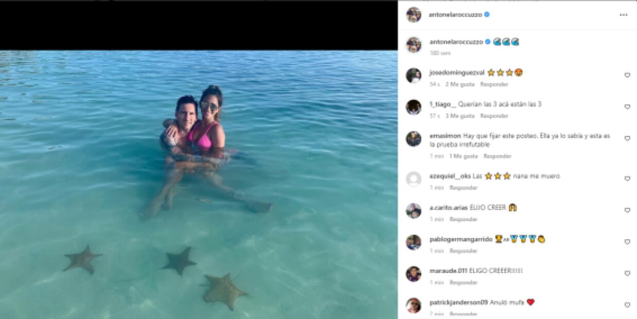 La foto de Antonela y Messi que "predijo" el título de Argentina en Qatar 2022