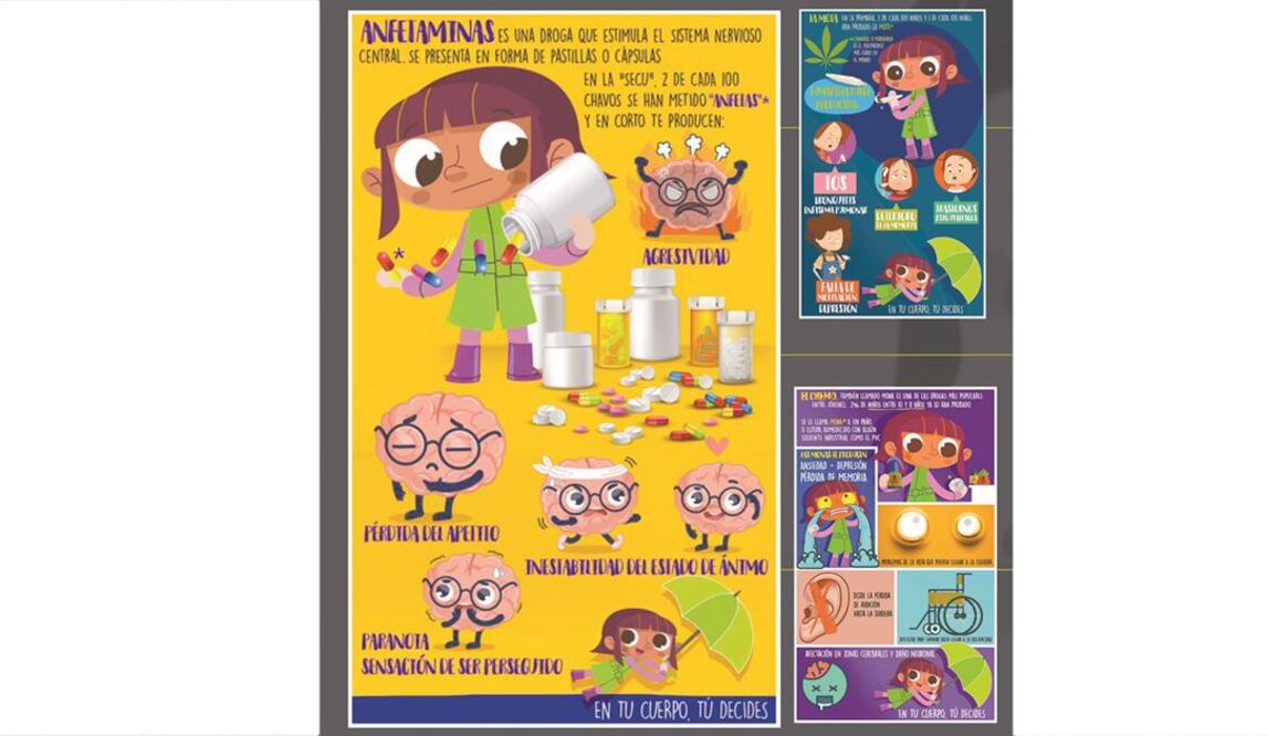 ESTRATEGIA. El gobierno federal habilitó apps, materiales didácticos para niños y jóvenes en los que se habla del efecto de las drogas y las alternativas culturales y de trabajo para dejar su consumo. Cortesía