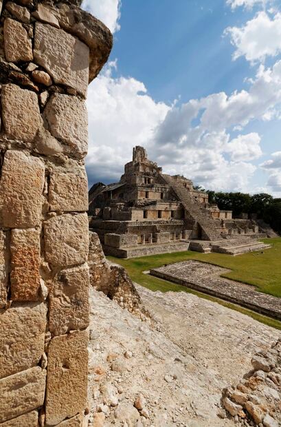 Zona arqueológica de Edzná, en Campeche. Foto: Istock