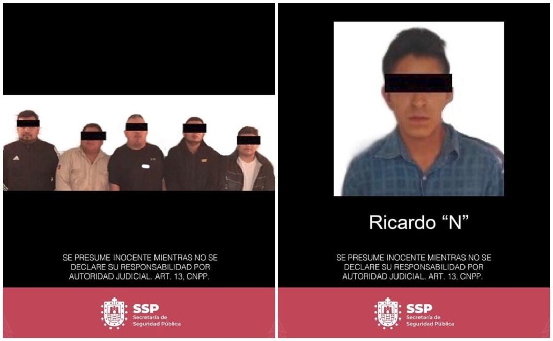 Foto: Especial / Elementos de la SSP aseguraron tres vehículos, dos tractocamiones y dos armas de fuego