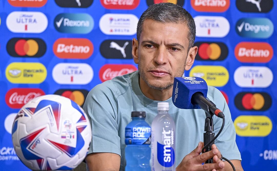 Jaime Lozano en la conferencia de prensa en la Copa América FOTO: IMAGO