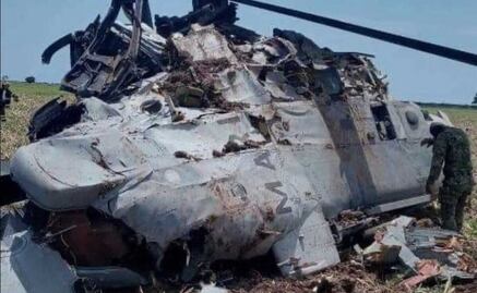 Sube a 14 cifra de muertos por caída de helicóptero de Marina en Sinaloa
