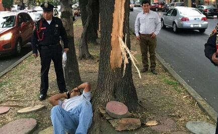 Rayo lesiona a joven en la Benito Juárez