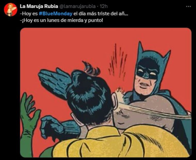 Estos son los mejores memes que dejó el Blue Monday 2025. Foto: Captura de pantalla
