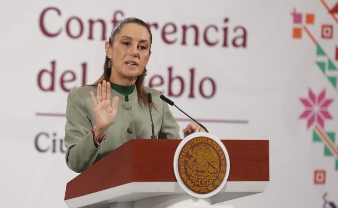 Claudia Sheinbaum Pardo en su conferencia matutina del 28 de octubre de 2025. Foto: Carlos Mejía / EL UNIVERSAL