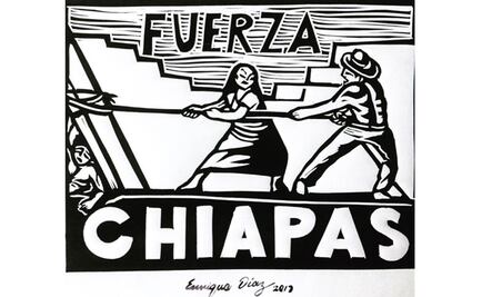 Pintor dona grabados para ayudar a damnificados en Chiapas