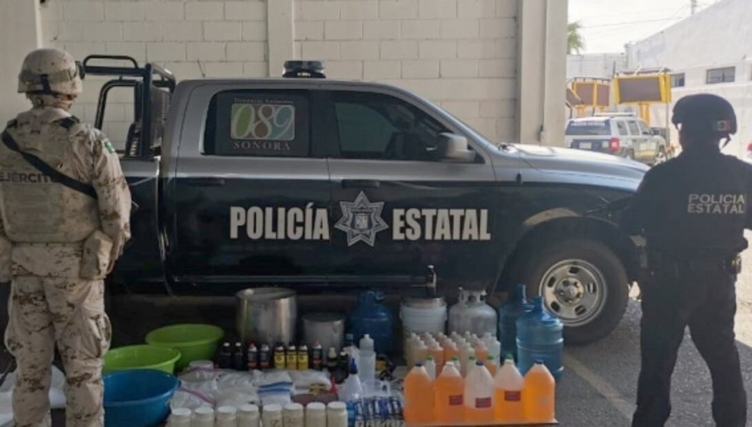 Hallan dos laboratorios clandestinos de metanfetaminas en Hermosillo, Sonora