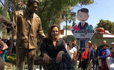 "Cantinflas" ya tiene su estatua en Tequisquiapan