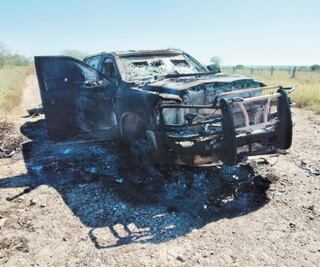 Hallan cuatro cuerpos calcinados en Miguel Alemán