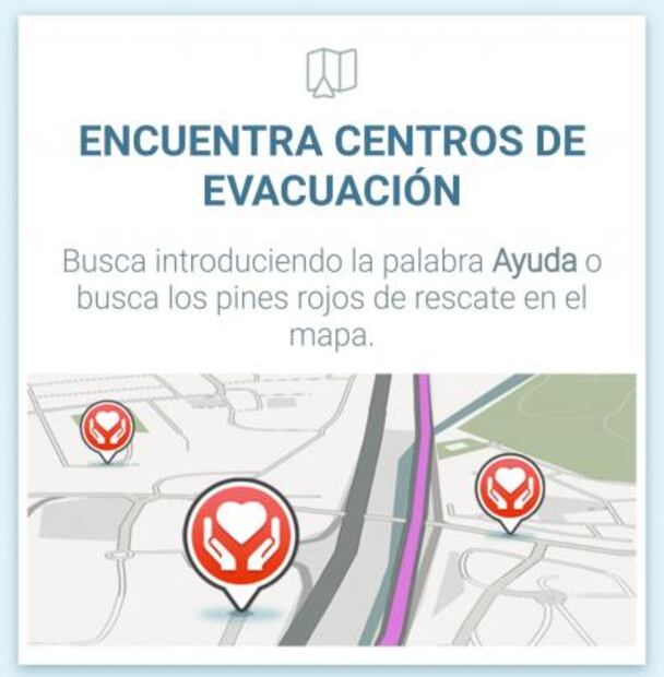 Waze contribuye a encontrar ayuda y evitar zonas afectadas